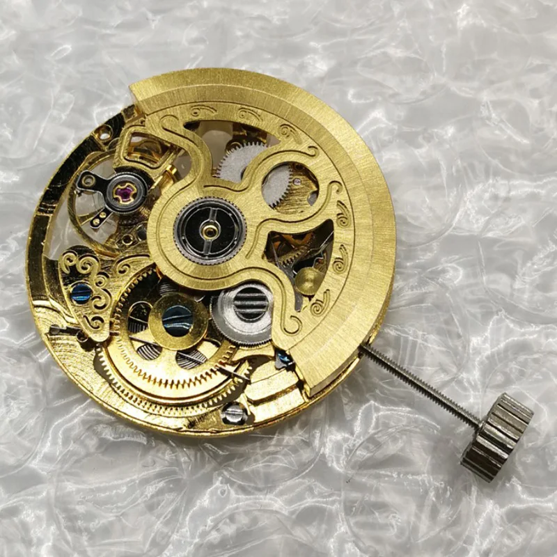 1 PCS Automatic Mechanical 3 Hands Hollow Skeleton Watch Movement High Accuracy For 2189 watch movement Repair parts Replacement