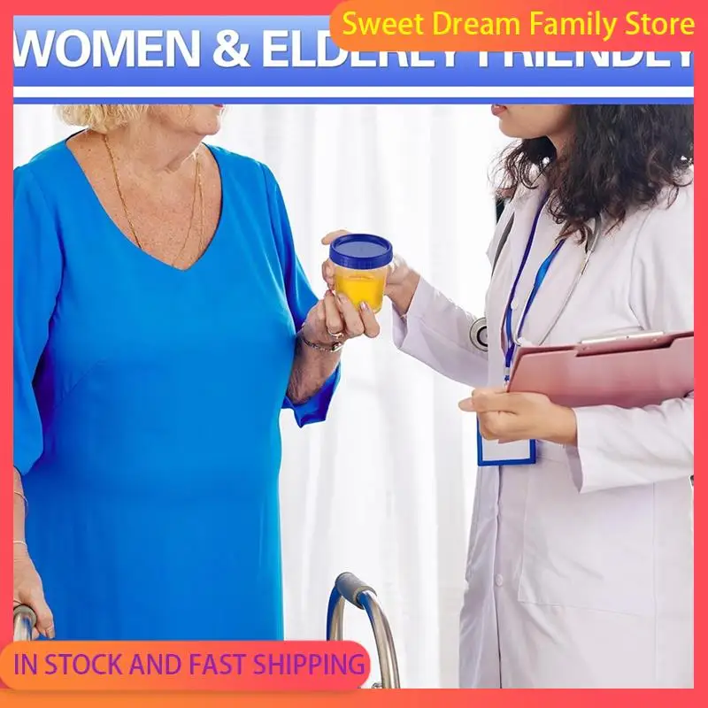 SDFC-30 Pcs Urine Collection Hat Caps For Toilet Sets Including 10 Urine Collector, 10 Sample Cup Containers, 10 Stickers