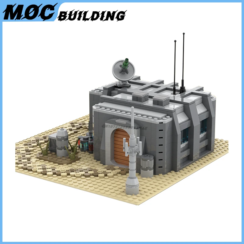 Movie Castle MOC Building Blocks Tatooine Trooper Barracks Modular Street View Model DIY Assembly Bricks Collection Toys Gifts