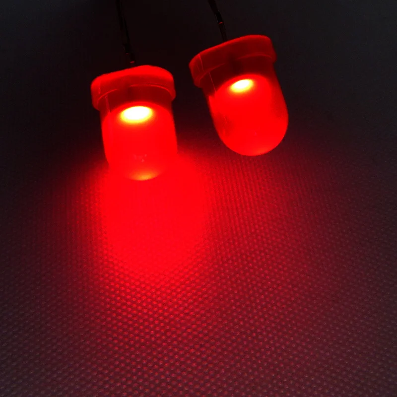 500PCS F8 DIFFUSED ROUND HEAD LED RED 8MM YELLOW BLUE GREEN