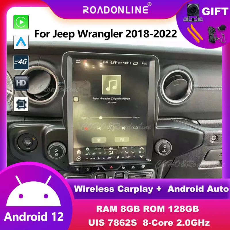 

Android audio For Jeep Wrangler 2018-2022 UIS7862S Octa-core 8+128gb Car Navigation CarPlay Car Radio Multimedia player