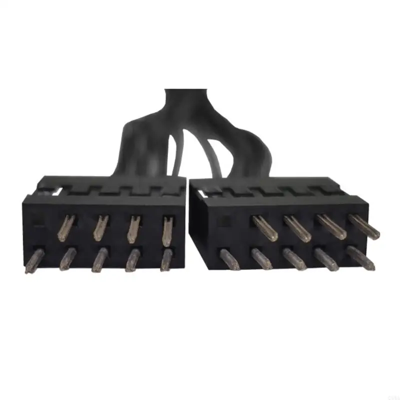 Q5WA USB 9Pin Female naar Twin 9Pin Male Splitter Adapter Moederbord USB Connector