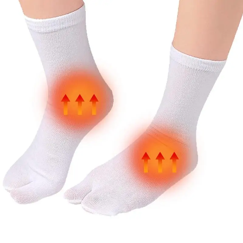 Split Toe Socks Unisex Simple Comfortable Two-Toed Socks Japanese Harajuku Men Women\'s Socks Two Finger Socks