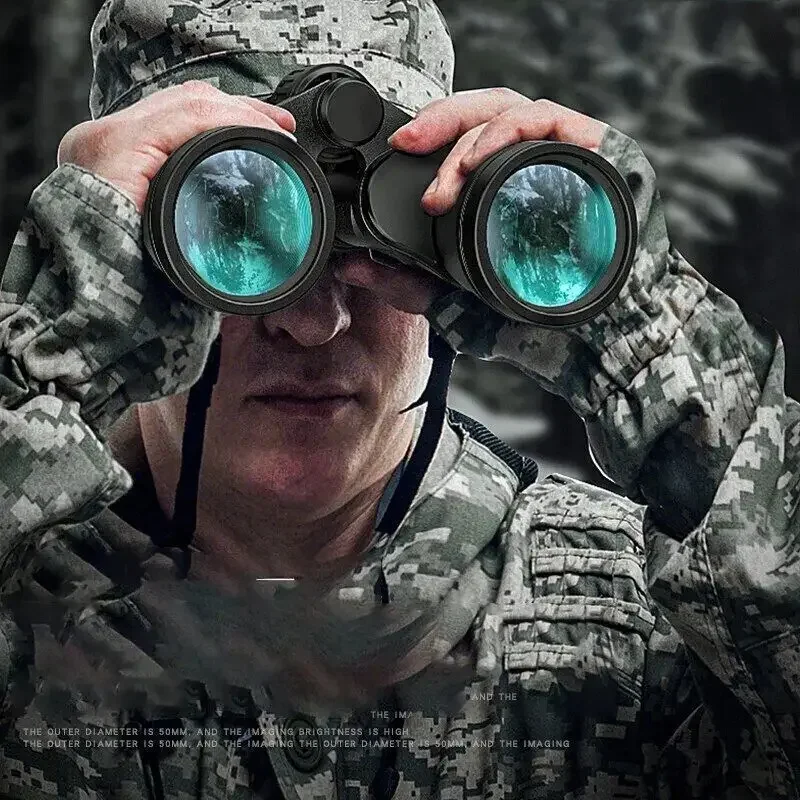 20X50 Binoculars High Magnification High-Definition Low Light Night Vision Professional Grade Military Outdoor Events Use