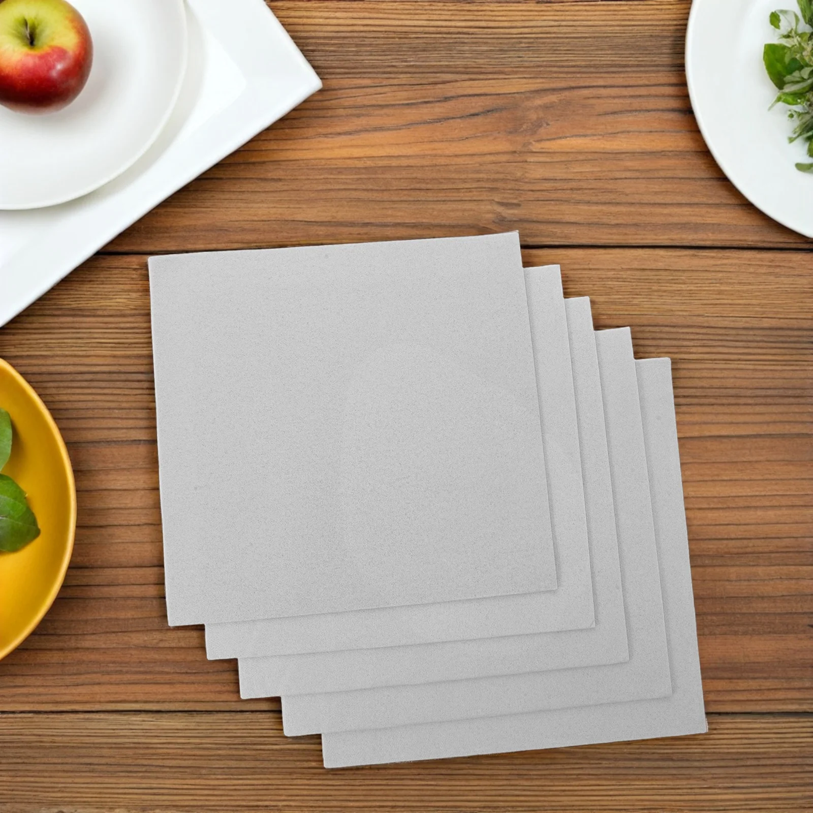 

25Pcs Luxury Paper Napkins Soft Absorbent 8x8 Grey Linen-Feel Dinner Napkins for Weddings Parties Cocktail Events Decorative