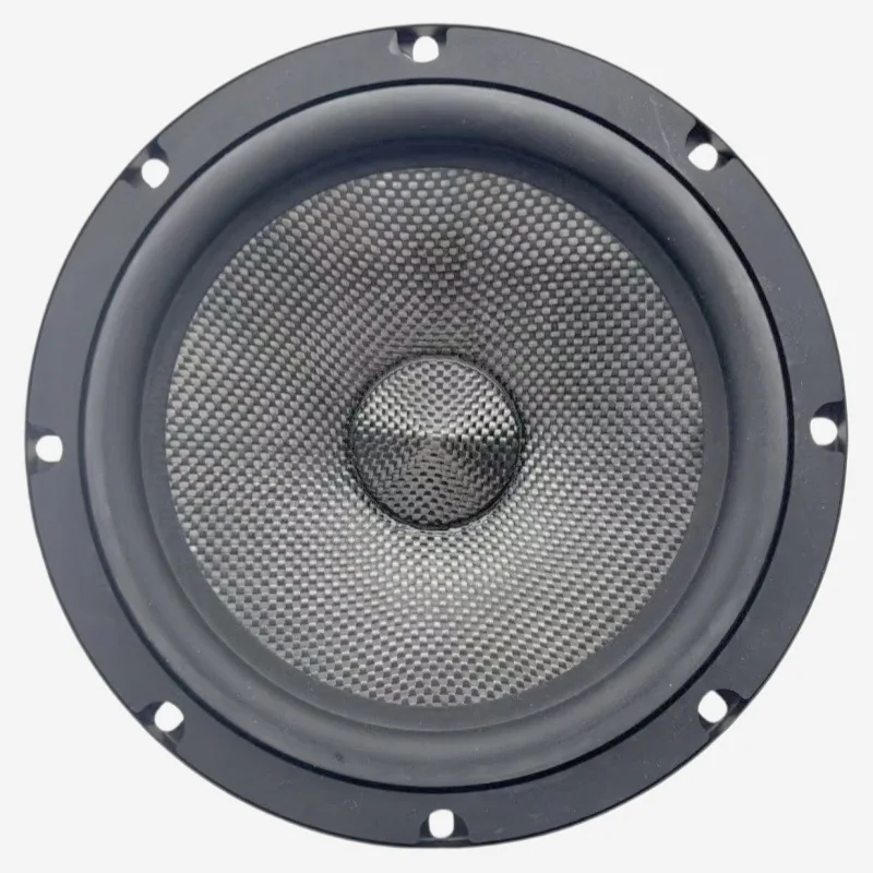 SOTAMIA 2pcs 6.5 Inch Subwoofer 4 Ohm 30 Watt Large Foam Edge Carbon Fiber Basin Speaker Powerful Bluetooth Speaker