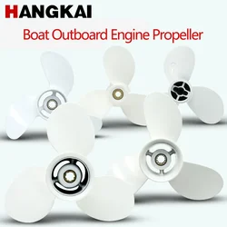 Hangkai Outboards Propeller Four/Two Stroke 3.5-40.HP Engine,Multiple Models Alloy Propeller Boats Outboard Engine Accessories