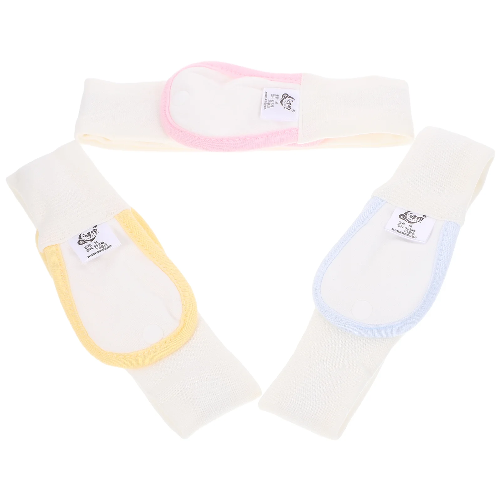 3 Pcs Fixing Belt Cotton Baby Nappy Fastener Adjustable Elastic Waistband Toddler Strap Prevent Comfortable