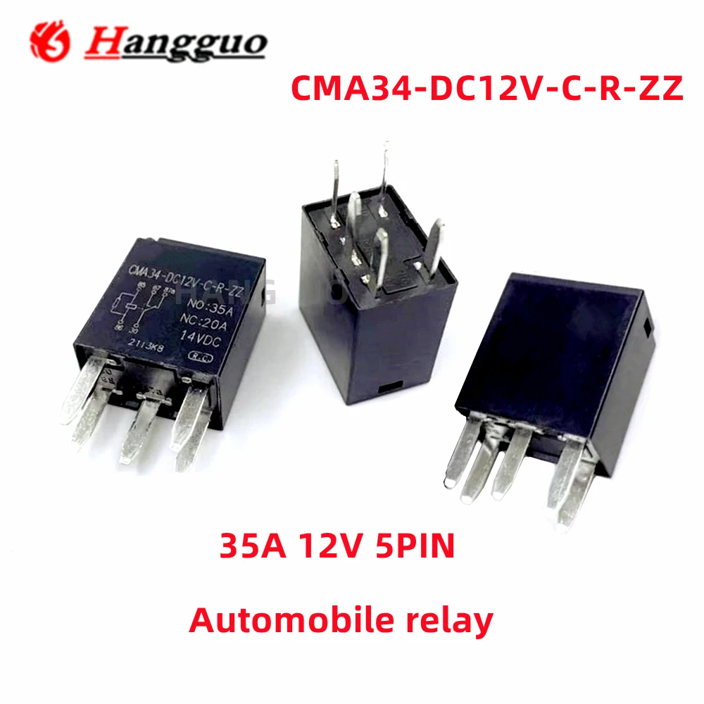 5PCS/Lot Original CMA34-DC12V-C-R-ZZ 12V 35A 5-pin automotive Relay