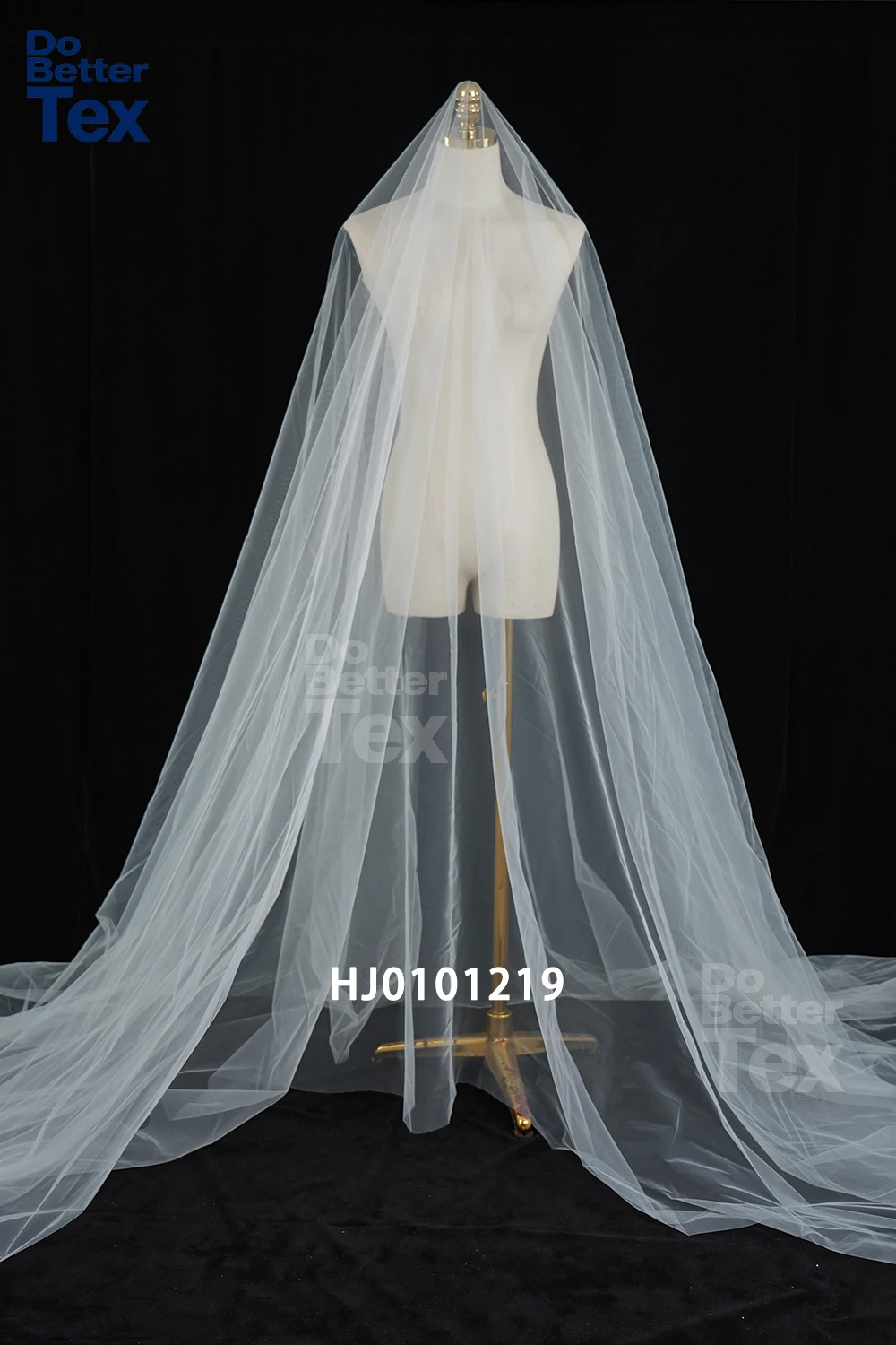 Dobetter 300cm Width 100% Nylon 20D Slightly Hard Tulle Net Mesh Fabric for Wedding Bridal Veil Decorations Skirt Tutu Dress