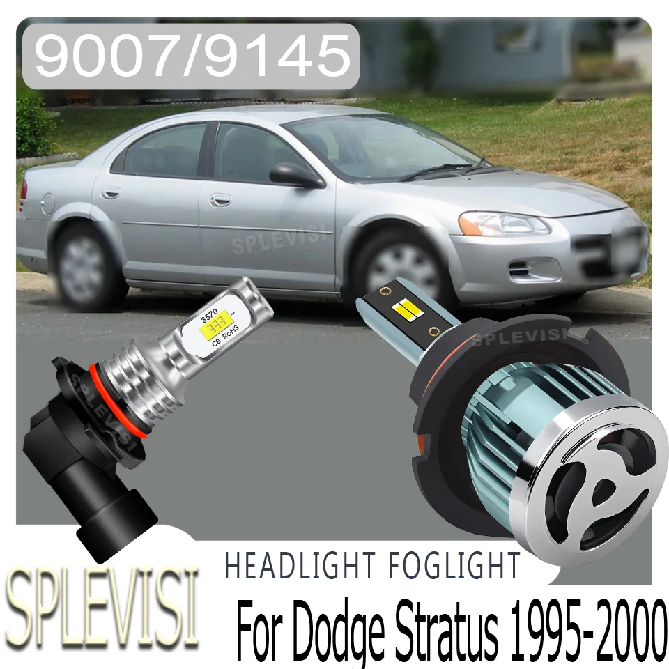 

2/4pcs Dustproof Quick Setup Tool-Free Safe Night Driving LED Headlight foglight For Dodge Stratus 1995 1996 1997 1998 1999 2000