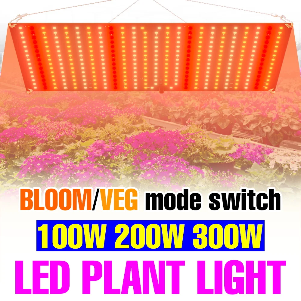 

300W Full Spectrum LED Plant Grow Lamp 220V Sunlight Quantum Board Seeds Cultivation Lamps Indoor Greenhouse Tent Fill Lighting