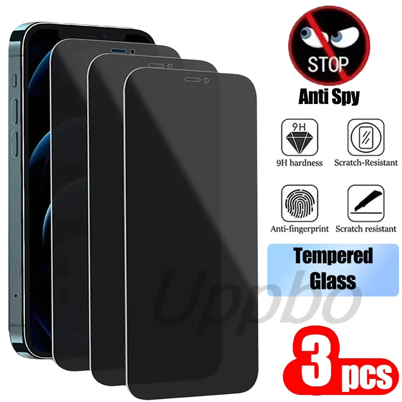 

3PCS Anti Spy Screen Protector For Xiaomi 14 13T Pro 12 11X 11T Pro 12T 11Lite Mi 10i 10T Lite Privacy Tempered Glass Film