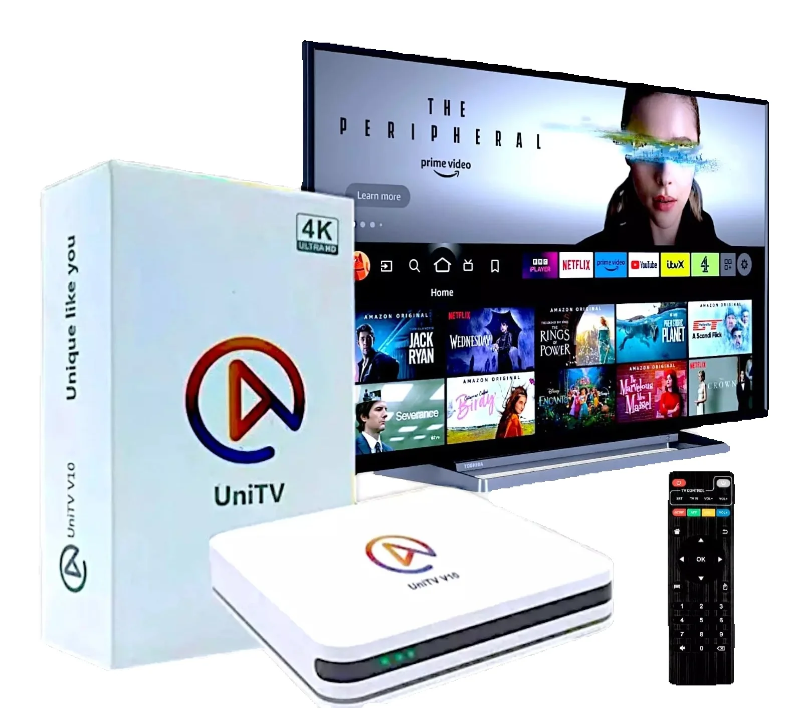 UNITV V10 سلسلة أدوات التلفزيون الذكية الأصلية، تسليم جاهز #1