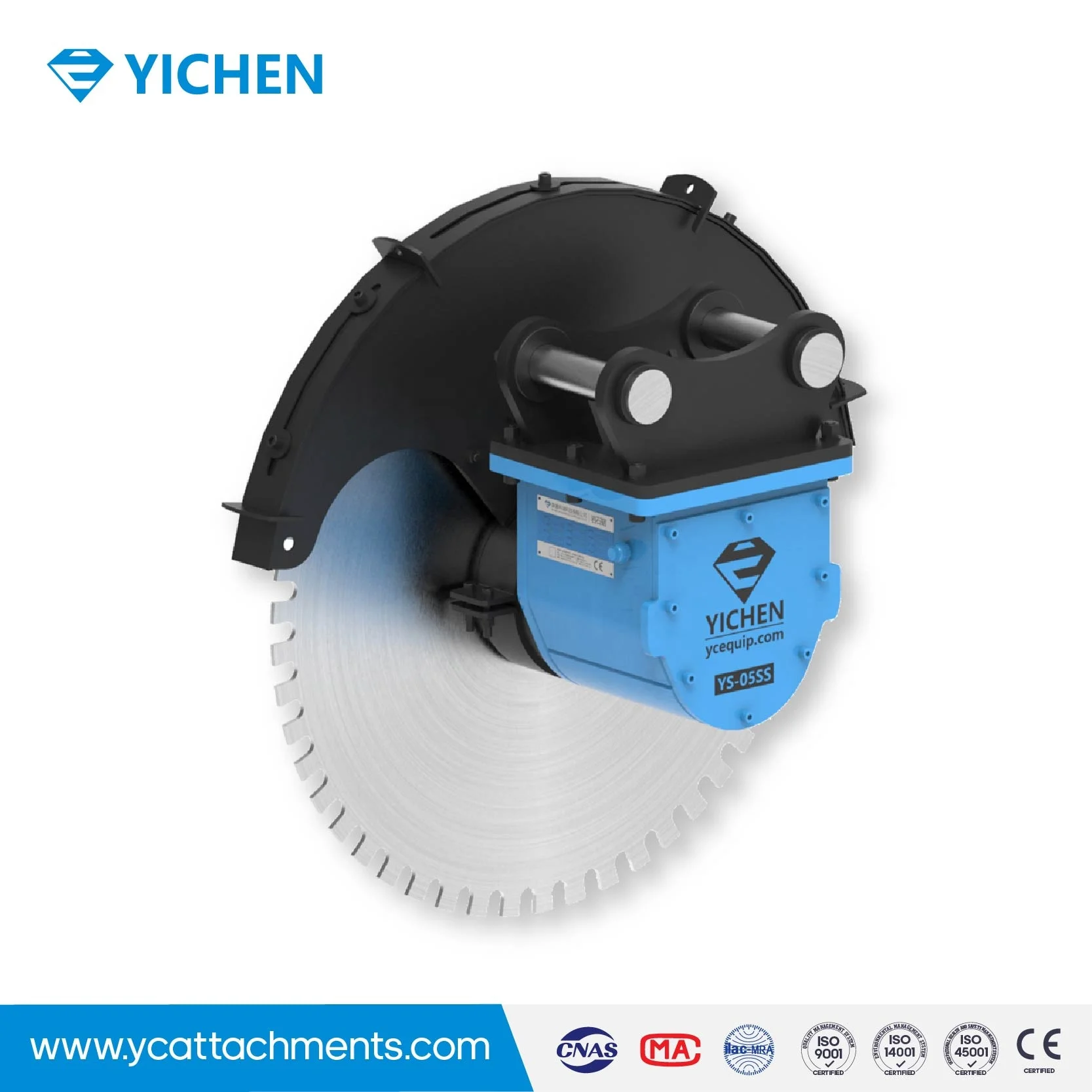 YS-05SS Saw Blade Bidirectional Running Function Roadworks Concrete Rock Cutting Saw Excavator for Excavator