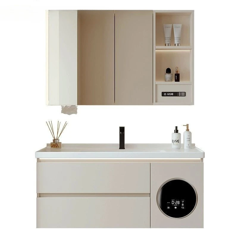 

Simple bathroom, bathroom, smart counter, washing machine storage, new multi-functional basin