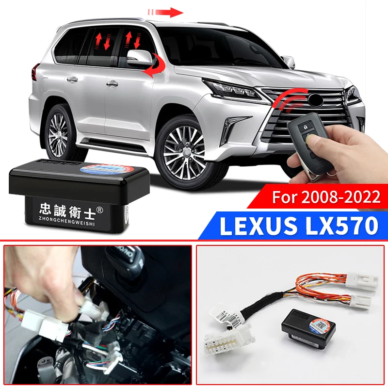 

For Lexus LX570 One Click Auto Close Car Window Rearview Mirror Folding Automatic Lock OBD Data Module Modification Accessories