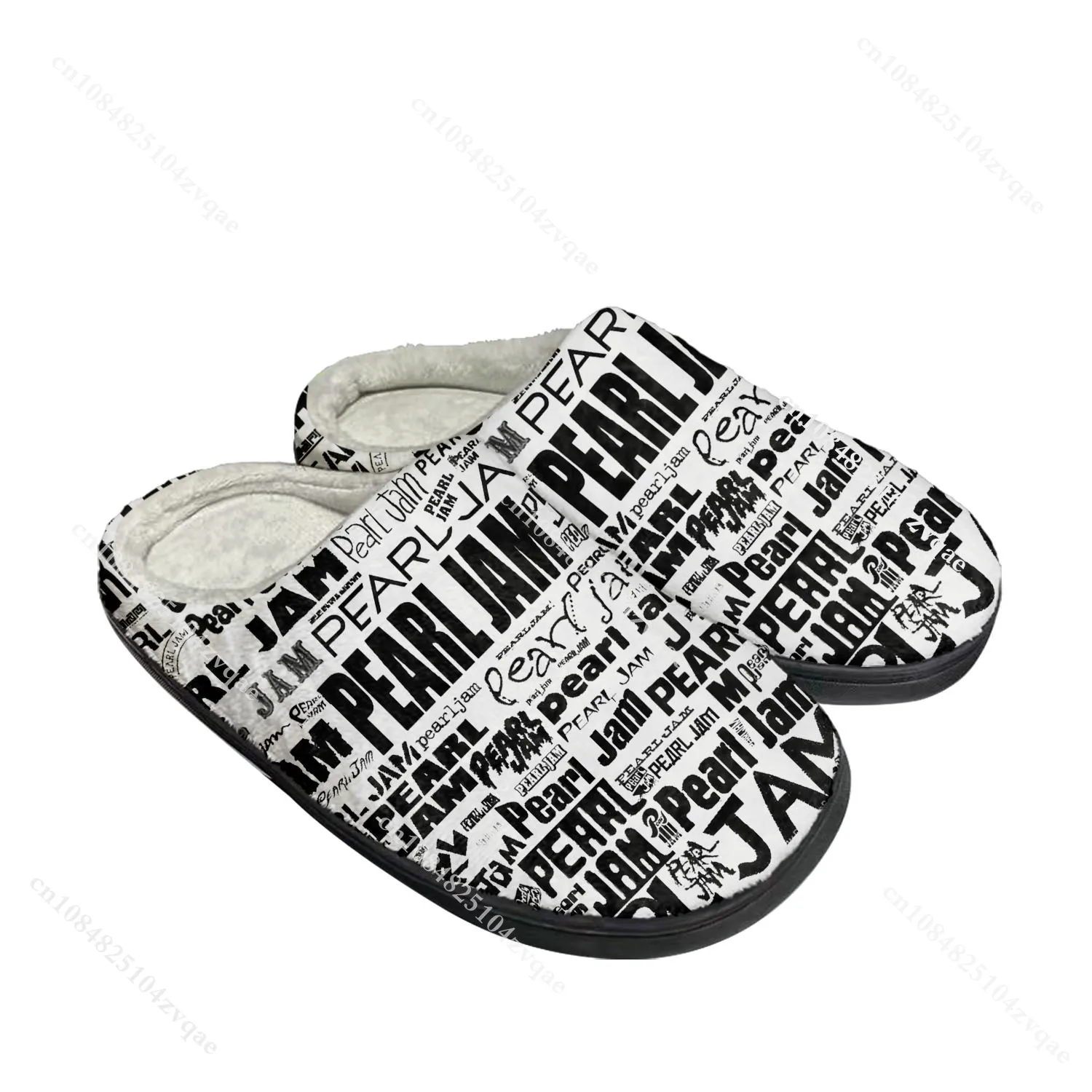 Pearl Jam Rock Band Pop Home Cotton Custom Slippers Mens Womens Sandals Plush Bedroom Casual Keep Warm Shoe Thermal Slipper