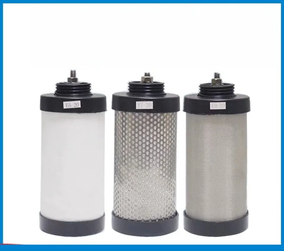 1PC Compressed Air Precision Filter Cartridge E9/E7/E5-32/24/20/16 Oil Water Dust Removal Filter Core for Air Compressor