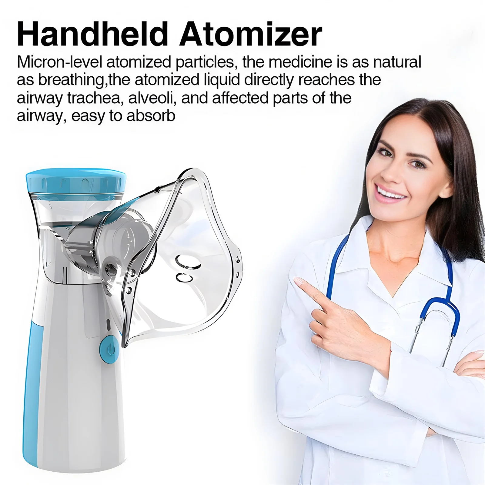 Nebuliser Home Use Adult Children USB Nebuliser Handheld Rechargeable Portable Medical Mist Spray Machine Nebuliser