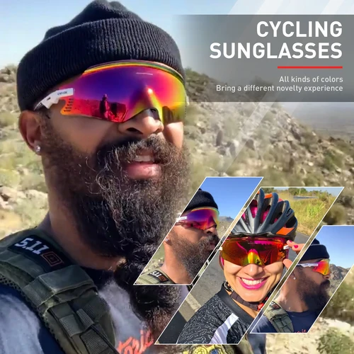 Imagen 2 del producto KAPVOE nuevas gafas de sol de ciclismo para hombre, gafas para conducir en carretera, deportes al aire libre, montaña, senderismo, mujeres, bicicleta, ciclismo, gafas UV400