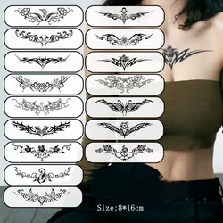 Sexy Succubus adesivi tatuaggio temporaneo impermeabile duraturo addome vita petto cicatrice tatuaggi finti arte Tatuajes Temporales donne