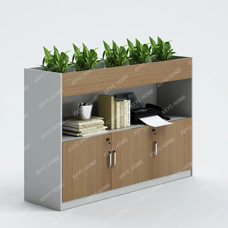 

Современный офисный шкаф-партитура WWSimple с цветочными вставками для хранения документов и данных