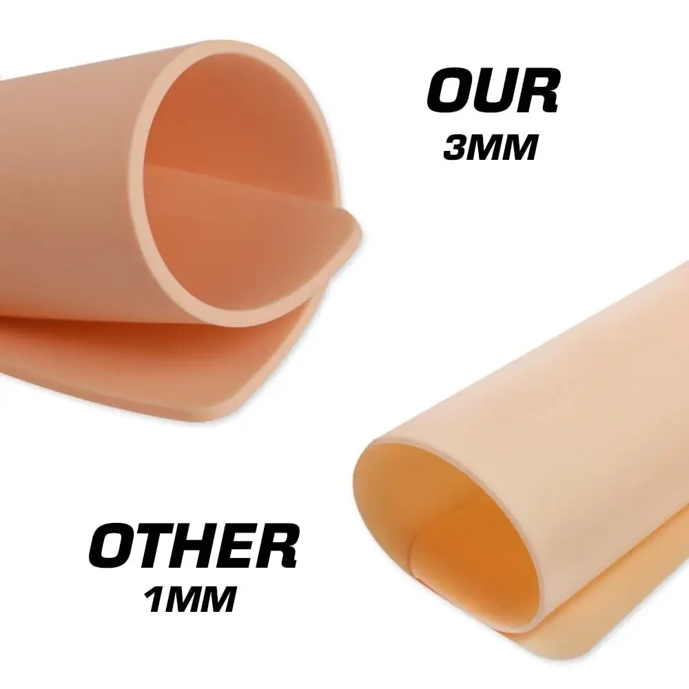3MM Tattoo Practice Skin Blank Double Sides Fake Tattoo Training Skin for Tattoo Artist Beginner Tattoo Accessories