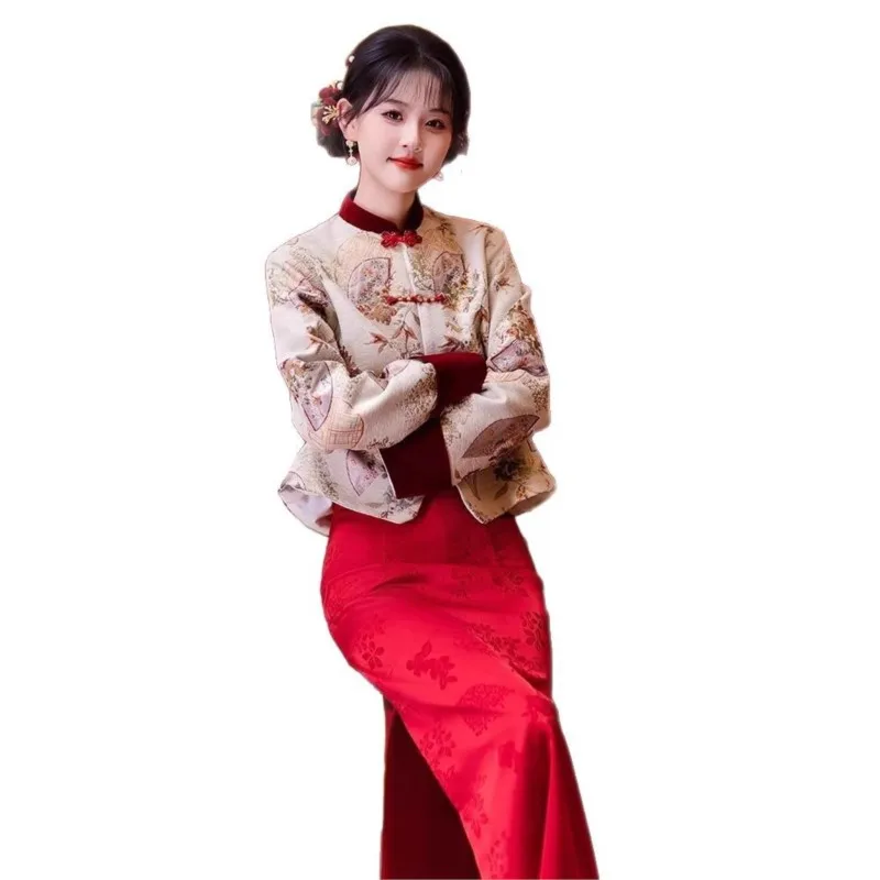 فستان بدلة نخب شيونغسام على الطراز الصيني الجديد #5