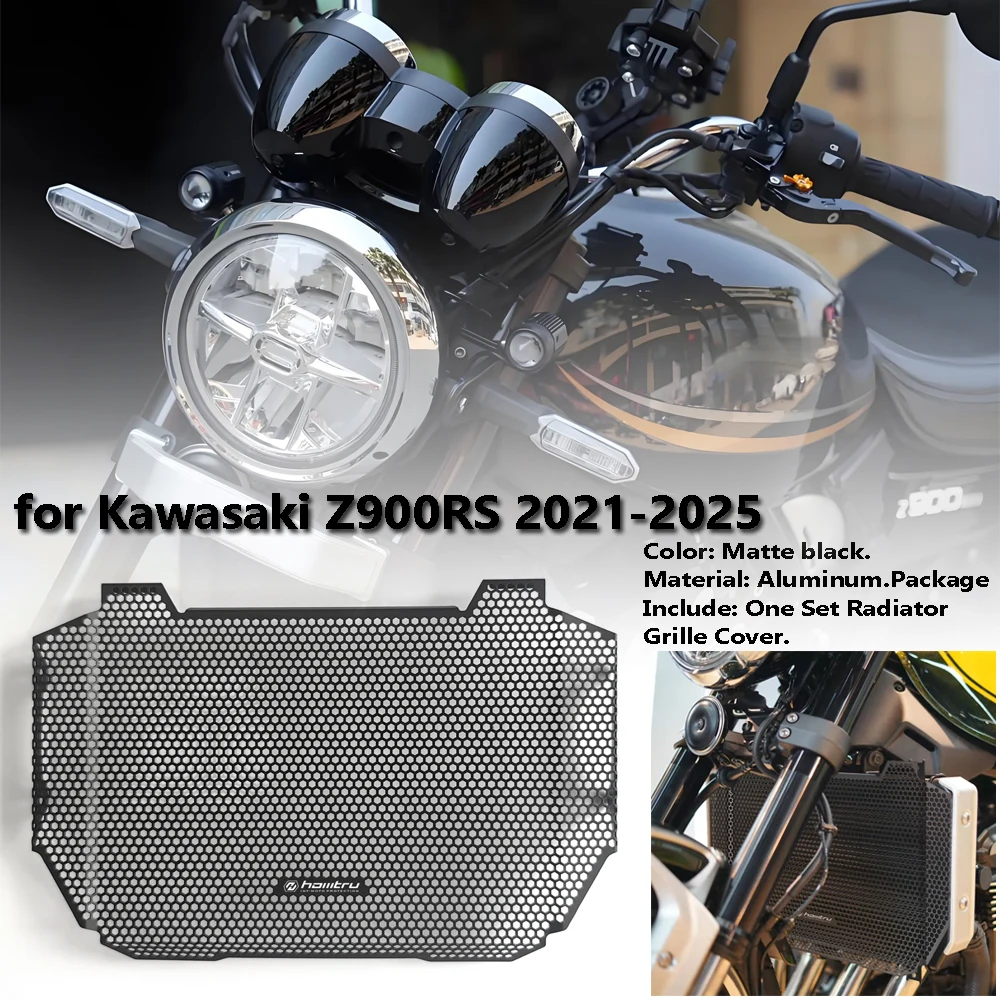 

Motorcycle Radiator Core Guard, Grille Cover, Protection Fit for Kawasaki Z900RS, 2021-2025