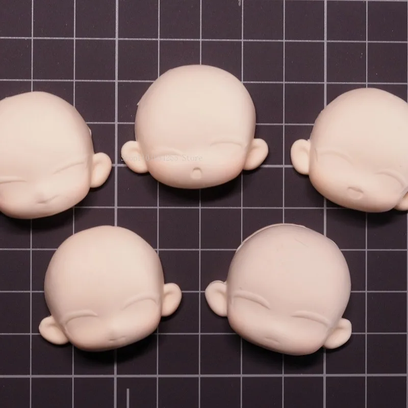 Ultra-light Stone Sculpture Clay Q-version Cartoon Doll with Eye Sockets Beginners Specially Silicone Face Mold Face Making Tool