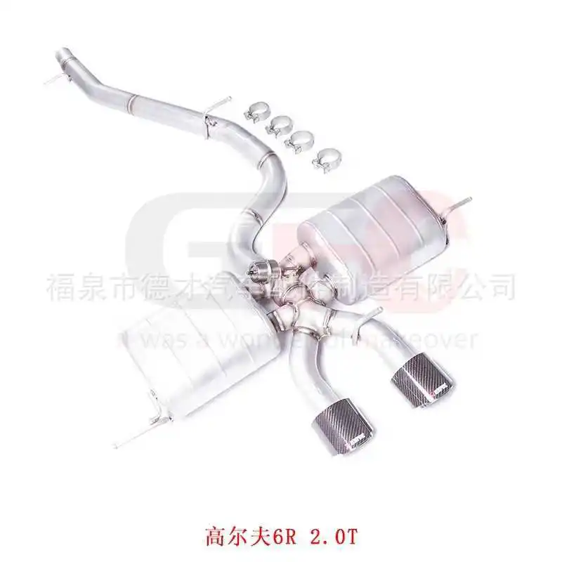 골프 6R 개조용 GFC 중간 배기밸브 배기 파이프 중간 배기 시스템 배기 파이프 사운드 웨이브