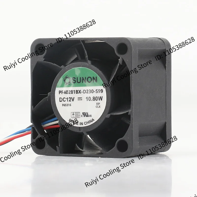 SUNON PF40281B2-Q06C-S99 4028 12V 3W double ball PWM speed control cooling fan 4CM