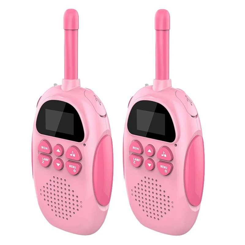 

2 Pcs Kids Walkie Talkies Portable Handheld Parent-Child Talk Educational Interactive Toys Children's Talkie,Pink