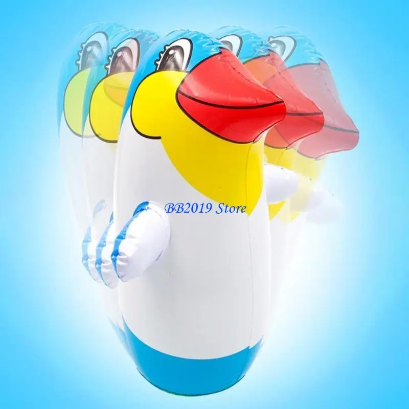 

Q0KB Пингвин животное штабелирование и качалка Пингвин надувной Пингвин мультфильм детский надувной воздушный шар с животными