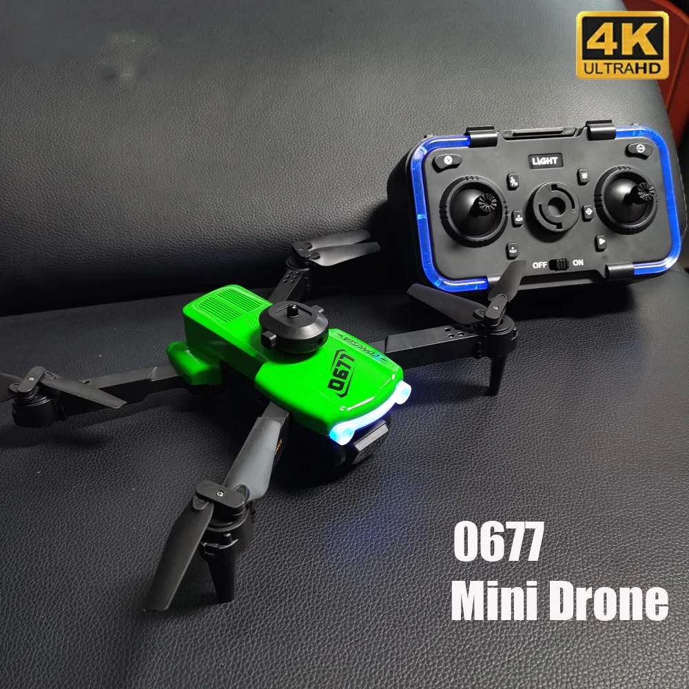 Conusea 0677 rc drone 4k dron quadcopter mini drones com câmera hd 4k fpv wifi obstáculo evitar opitacal fluxo brinquedos meninos presente