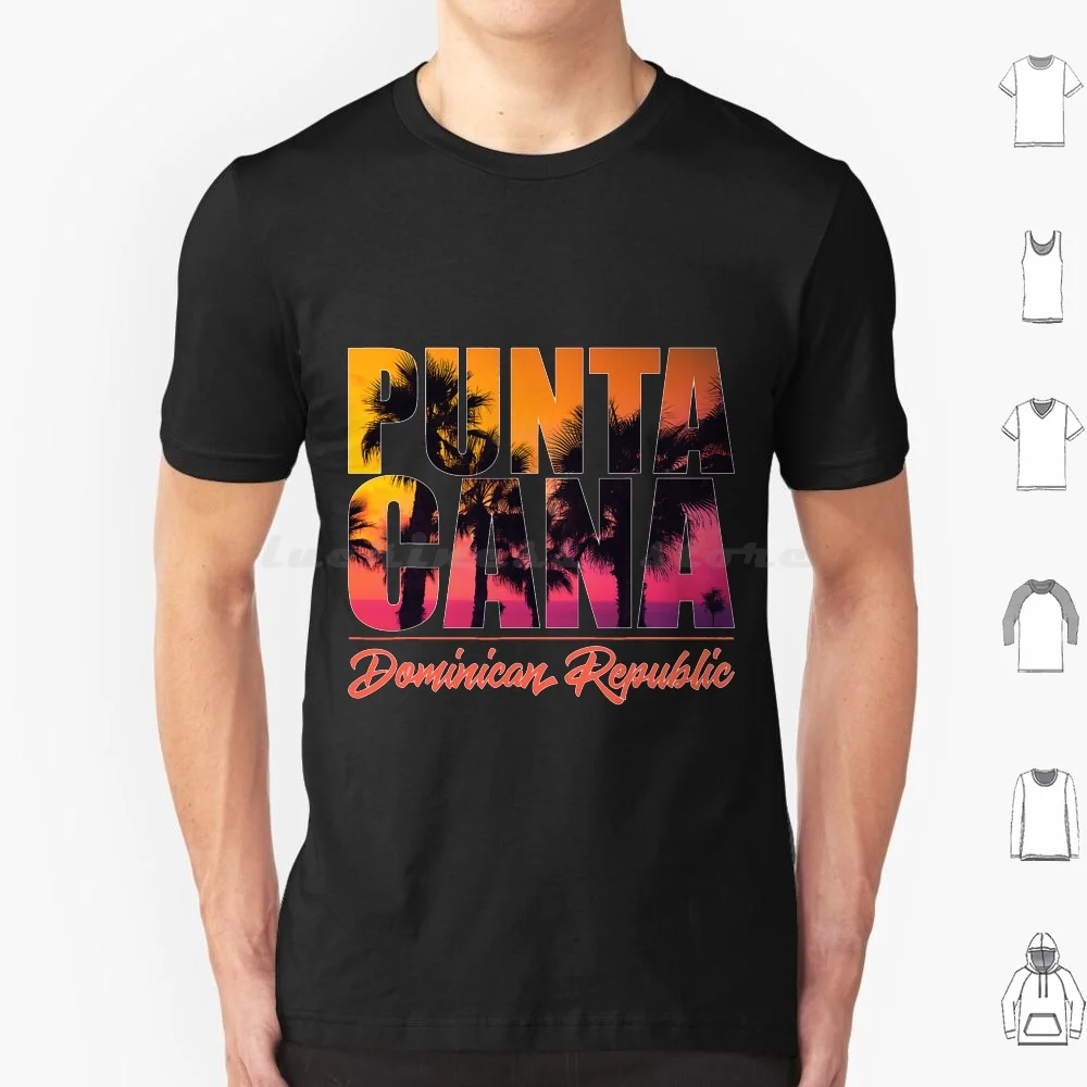 Punta Cana Vacation Tshirt For Punta Cana Vacationers T Shirt Cotton Men Women Diy Print Cute Colorful Retro Animals Rainbow