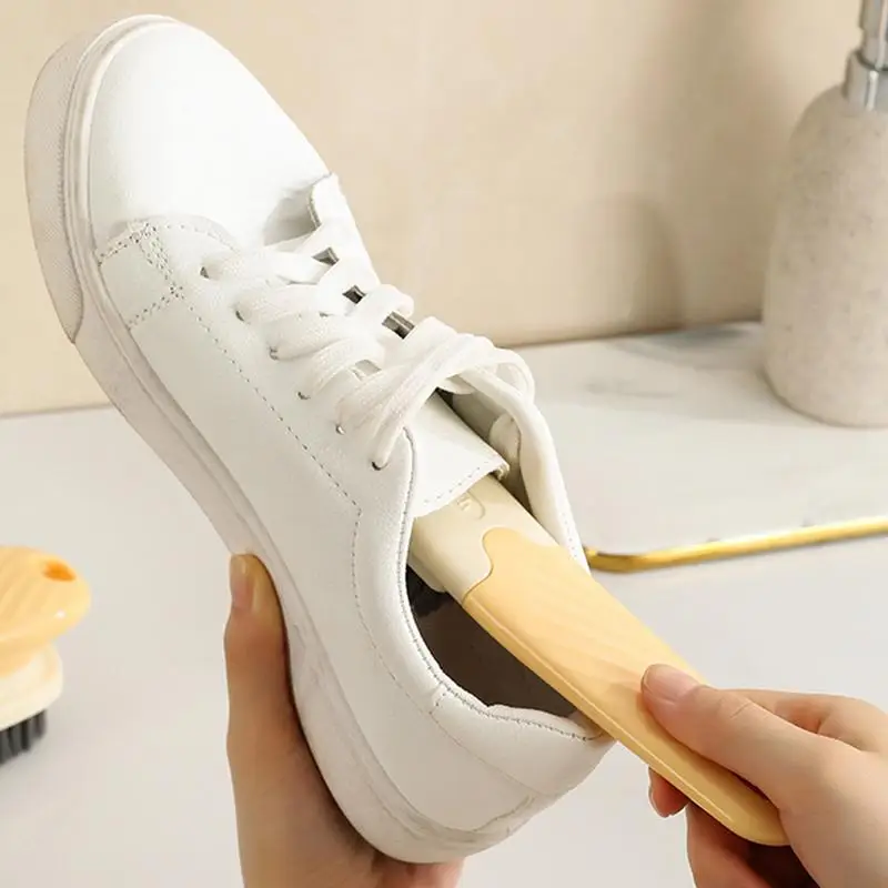 Shoe Cleaner Brush Shoe Washing Brush Shoe Scrub Brush 2x Sneaker Brush Long Handle Shoe Cleaning Brush For Clothes Shoes