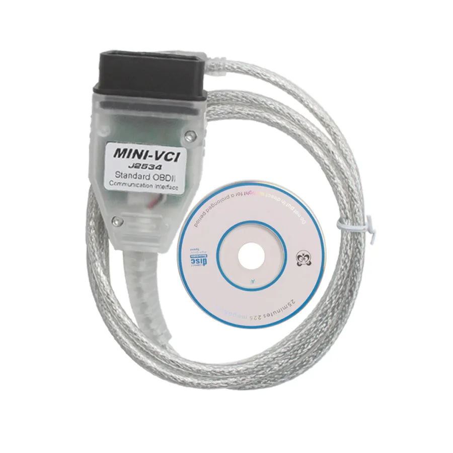 NEW V18.00.008 FT232RL For Toyota TIS Techstream For J2534 mini vci FTDI Auto Scanner OBD2  for Lexus Diagnostics cable MINI-VCI