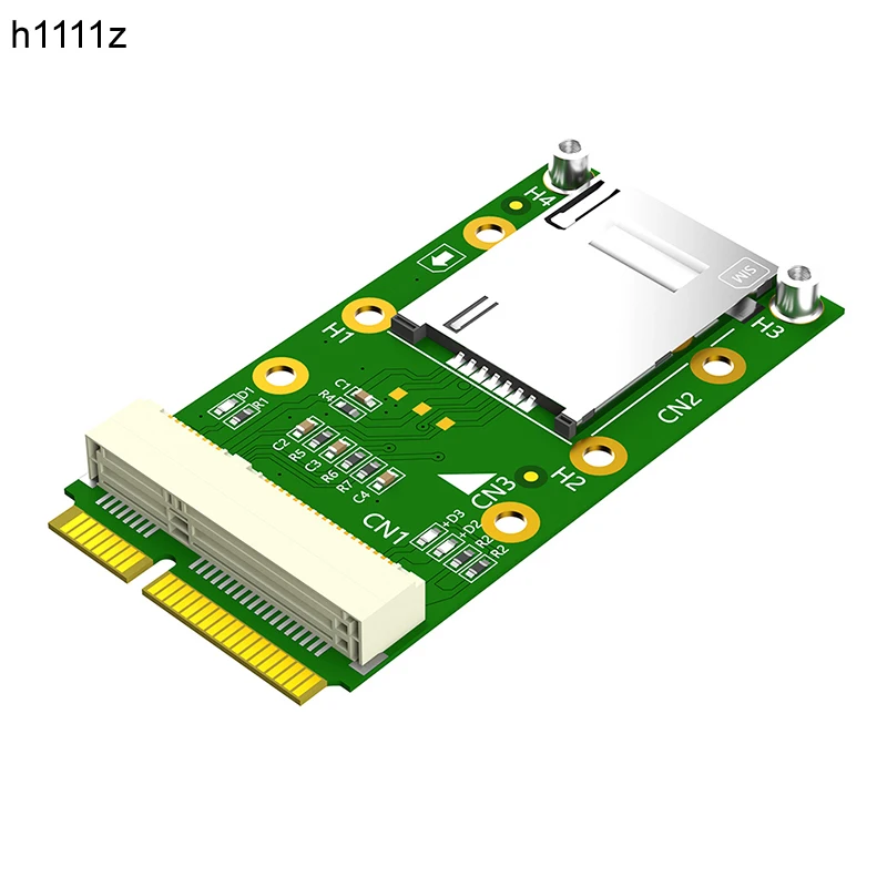 NEW Mini PCIE 3G/4G Module to Mini PCI Express Adapter + Self Elastic SIM Card Holder Slot Supports WWAN LTE GPS Mini PCI-E Card