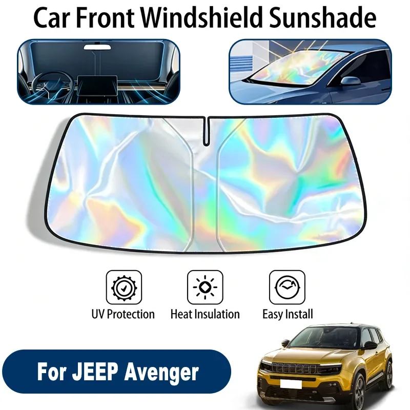 

Car Windshield Sun Shade UV Reflective Sun Visor Protection Cover For Jeep Avenger 2023-2026