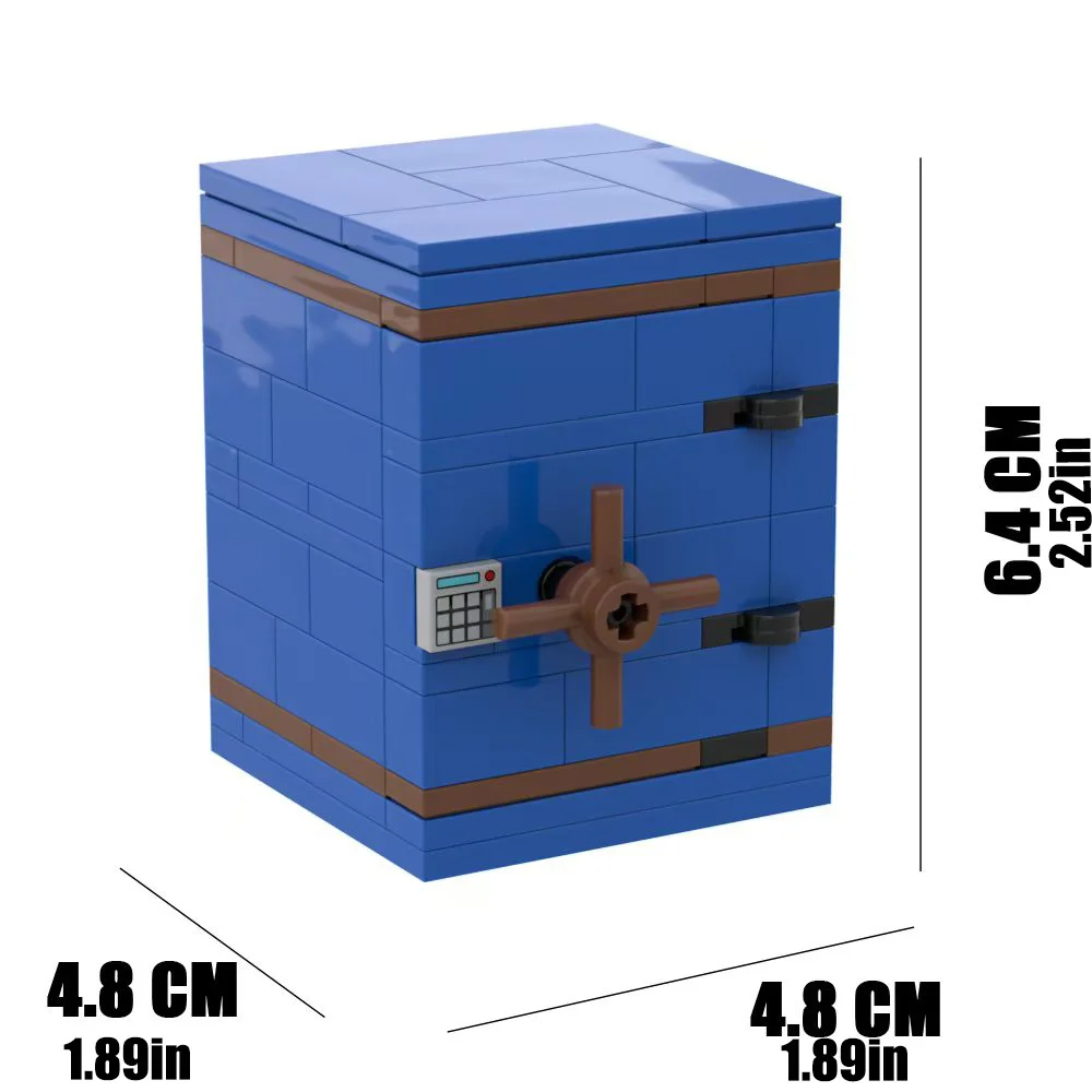 MOC sejf dekpozytowy Model klocki zestaw pieniędzy dolarowe akcesoria gotówkowe cegły złodziej policji cegły zabawki prezent