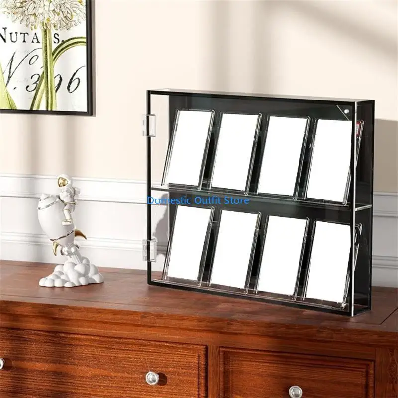 

Шкаф для отображения карты с стеклянными хоккейными картами коллекционера на стене монтируемого портативного хранилища 68TC