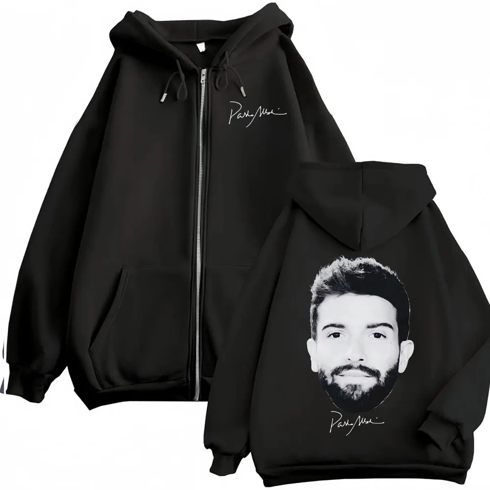

Мужская толстовка на молнии с капюшоном Pablo Alborán Global Tour Kmo, в стиле хип-хоп, уличная мода, с длинными рукавами