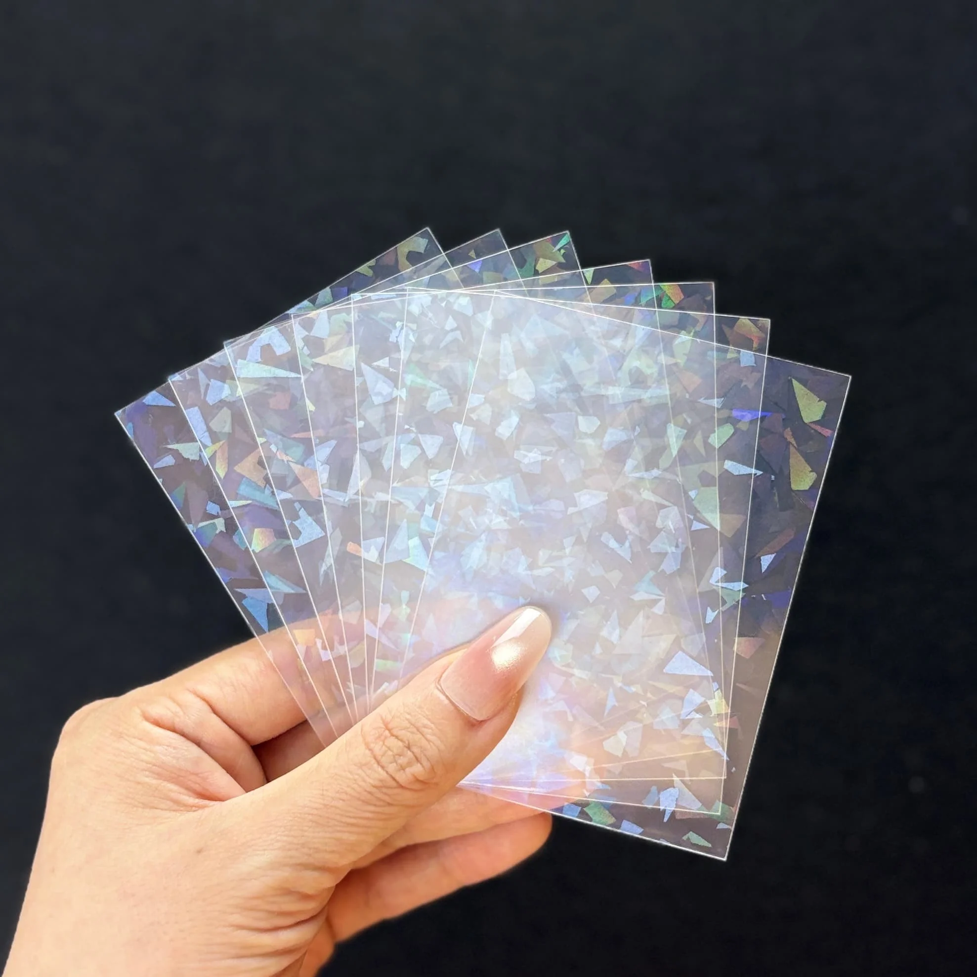 50/150pcs Kpop Photocard Sleeves 58x89mm Kpop Card Protector Holographic TCG Board Game Sleeves Archival-Grade Album Idol CPP