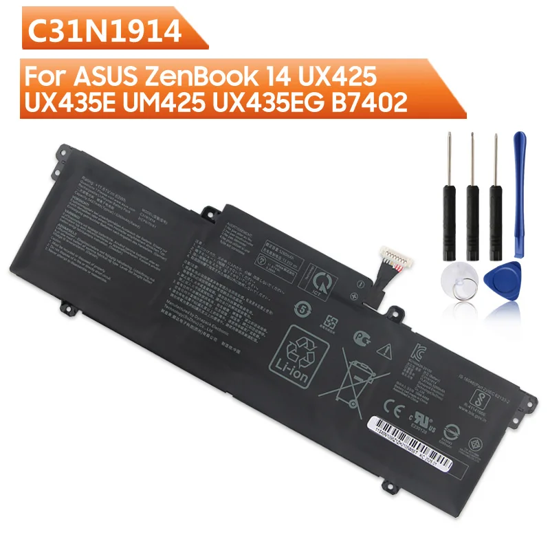 5427mAh Laptop Replacement Battery C31N1914 For ASUS ZenBook 14 UX425 UX435E UM425 UX435EG B7402 B9403 B5402 With Tools