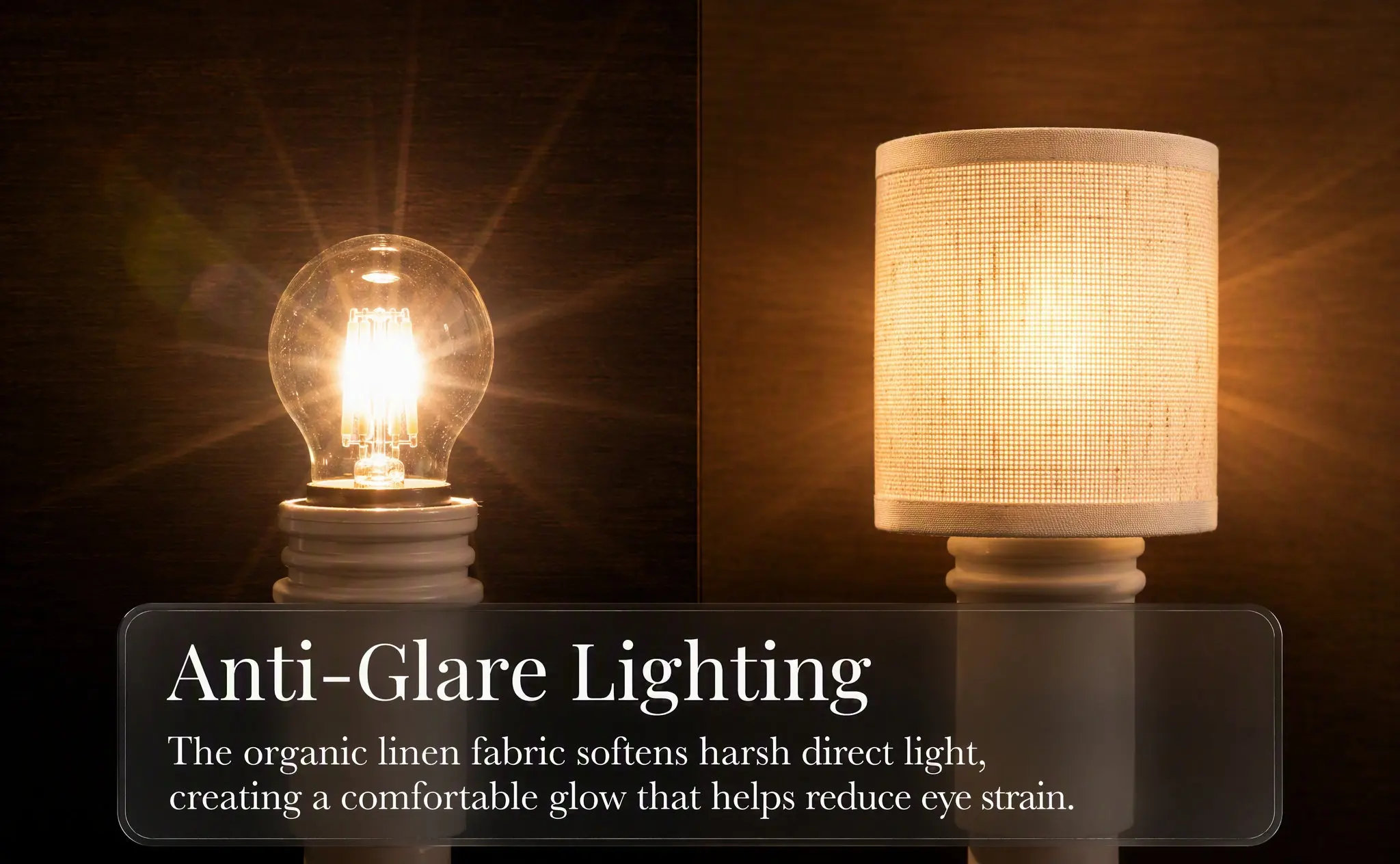 Mini Linen Lamp Shade 3.9x3.2 Anti-Glare E14 Light Cover Table Bedside Lamp Bedroom Living Room Kitchen Decor Beige
