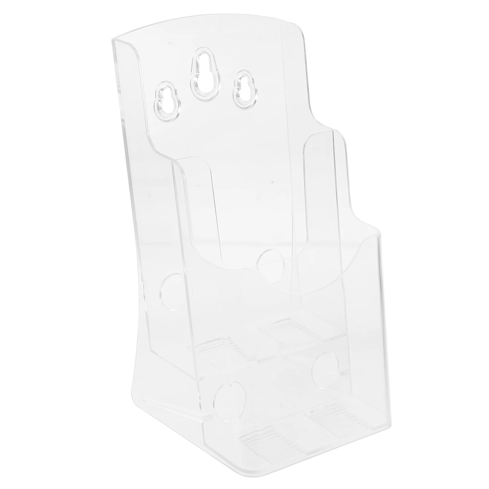 

Acrylic Business Card Holder for Desk Clear Display Rack 2 Layers 3mm Thick Cards Organizer Name Stand Storage
