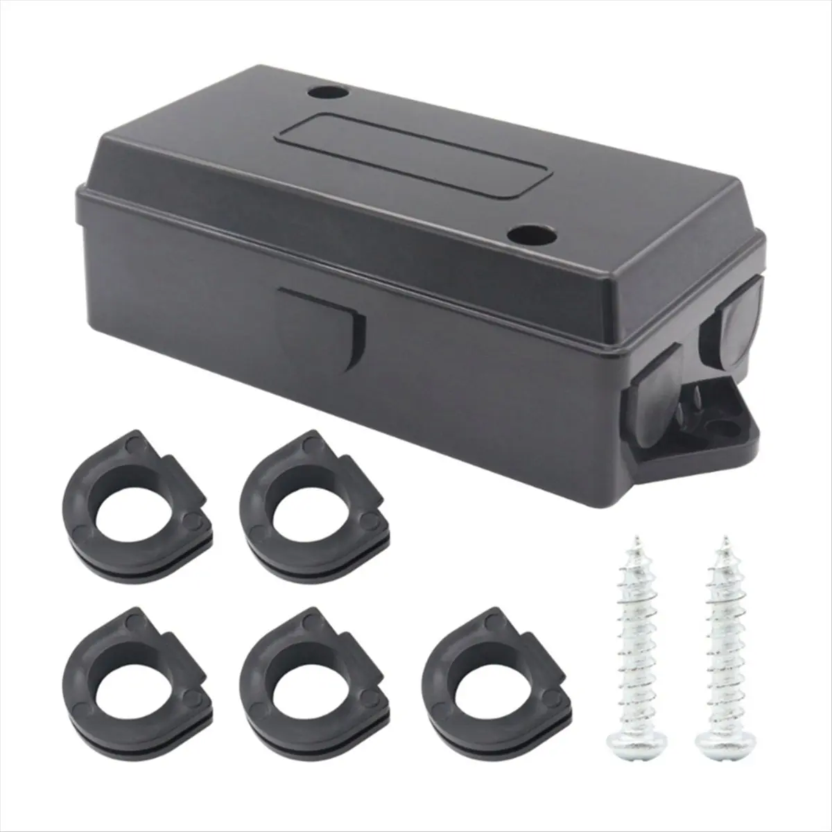 A78I Weatherproof 7 Pole Cord Connection Box 7 Way Electrical Trailer Junction Box 7 Gang Trailer Wire Harness Junction Box