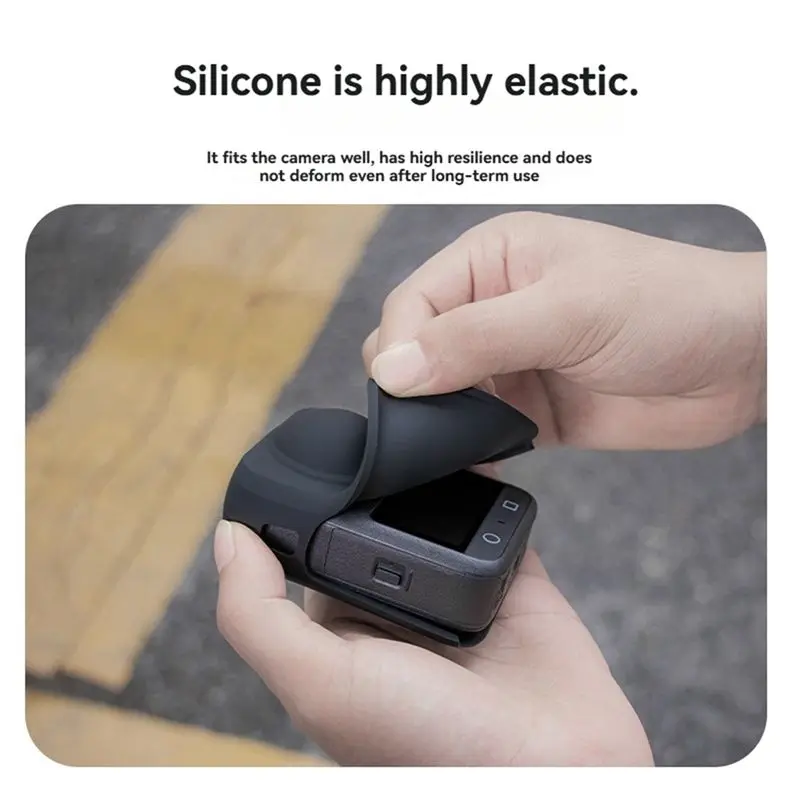 DTB8 Silicone Protective Case Cover for DJI OSMO 360 Camera Anti-Fall Dust Proof Lens Cap